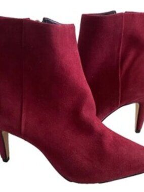 Botkier Teagan Heeled Women's Boots Ankle Bootie Red Size 6.5